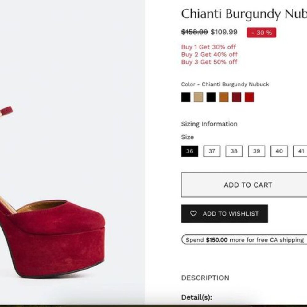 Womens Red Platform Heels - Picture 2 of 2